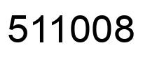Number 511008 black image