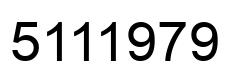 Number 5111979 black image