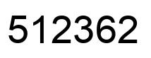 Número 512362 imagen negro
