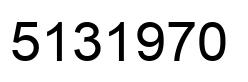 Number 5131970 black image