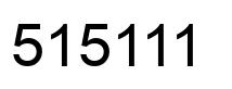 Número 515111 imagen negro