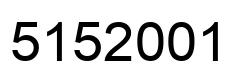 Número 5152001 imagen negro