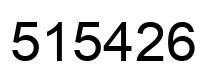 Number 515426 black image