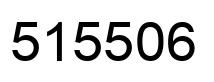 Number 515506 black image
