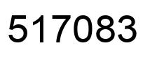 Number 517083 black image