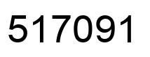Number 517091 black image