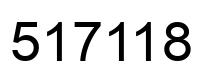 Number 517118 black image