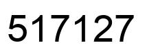 Number 517127 black image