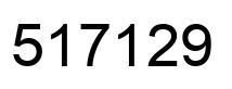 Number 517129 black image