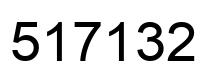 Number 517132 black image
