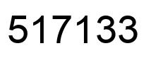 Number 517133 black image