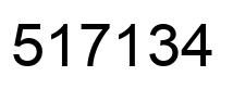 Number 517134 black image