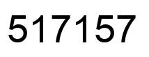 Number 517157 black image