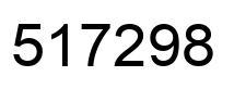 Number 517298 black image