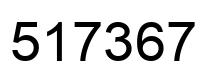 Number 517367 black image