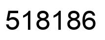 Number 518186 black image