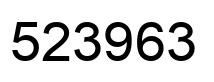Number 523963 black image