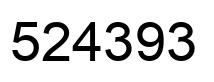Número 524393 imagen negro