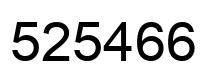 Number 525466 black image