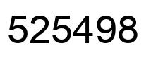 Número 525498 imagen negro