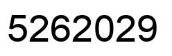 Número 5262029 imagen negro