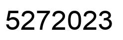 Number 5272023 black image