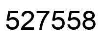 Number 527558 black image