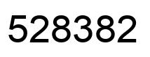 Number 528382 black image