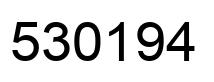 Number 530194 black image
