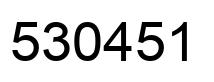 Número 530451 imagen negro