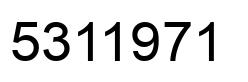 Número 5311971 imagen negro