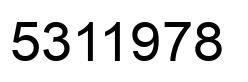 Número 5311978 imagen negro