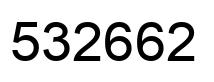 Number 532662 black image