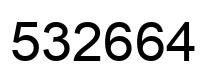 Número 532664 imagen negro