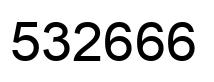 Number 532666 black image