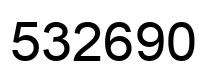 Número 532690 imagen negro