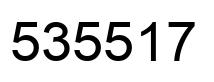 Number 535517 black image