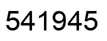 Número 541945 imagen negro
