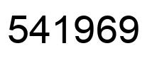 Number 541969 black image