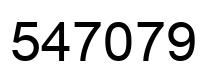 Número 547079 imagen negro