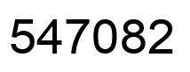 Número 547082 imagen negro