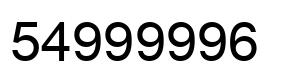 Número 54999996 imagen negro