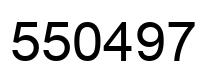 Number 550497 black image