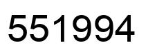 Número 551994 imagen negro