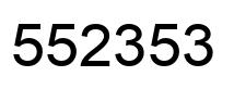 Number 552353 black image
