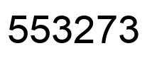 Number 553273 black image