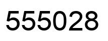 Number 555028 black image
