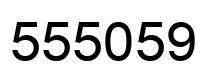 Number 555059 black image