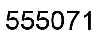 Number 555071 black image