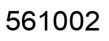 Number 561002 black image